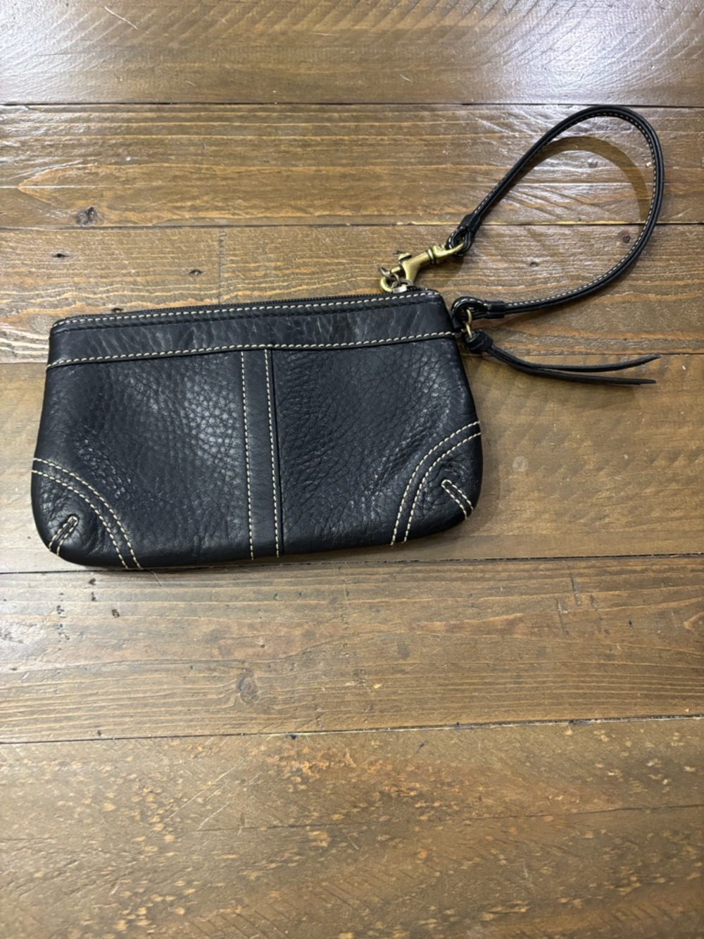 Coach Vintage Leather Wristlet with Lace-Up Detail - Picture 2 of 10